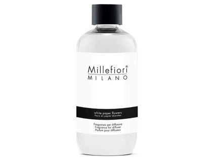 millefiori milano nahradni napln do aroma difuzeru natural kvetiny z bileho papiru 250 ml 14942290084629