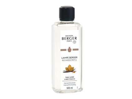 Maison Berger Paris Náplň do katalytické lampy Jantarový tabák Amber Tobacco (Lampe Recharge/Refill) (Objem 500 ml)