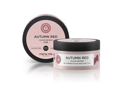 Maria Nila Jemná vyživující maska bez permanentních barevných pigmentů Autumn Red (Colour Refresh Mask) (Objem 300 ml)