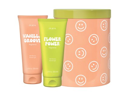 happybox kit 3 latte doccia 200 ml x 2 vanilla groove flower power 14975765111059