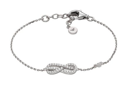 emporio armani stribrny naramek nekonecno s kubickymi zirkony eg3598040 14986441121322