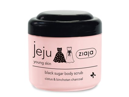 ziaja cerny cukrovy telovy peeling jeju black sugar body scrub 200 ml 14945360072227