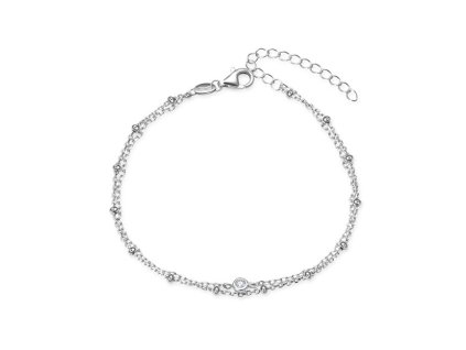 beneto stylovy dvojity stribrny naramek agb731 21 14888056102421