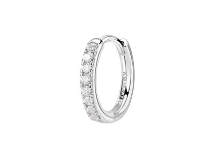 brosway stylova kruhova single nausnice fancy infinite white fiw89 14950101084010