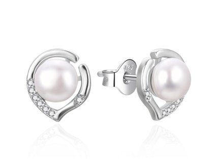 agato stribrne nausnice s pravou sladkovodni perlou agt e240pw p 15001100075338