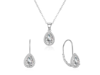 beneto trpytiva stribrna souprava sperku se zirkony agset194r nahrdelnik nausnice 14827503072512