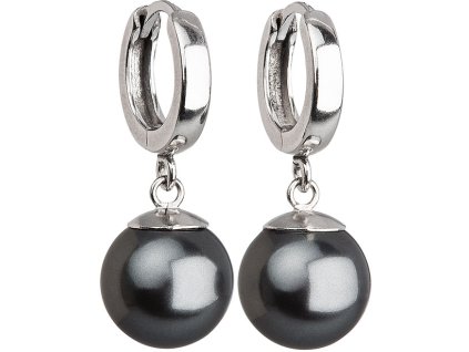 evolution group stribrne nausnice s perlou 31151 3 grey 14344527