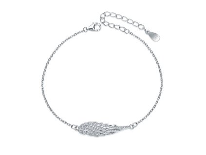 moiss jemny stribrny naramek s andelskym kridlem b0000903 14990864114149