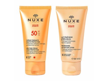 nuxe nuxe sun facial melting cream spf50 set 2 pcs 14926905195739