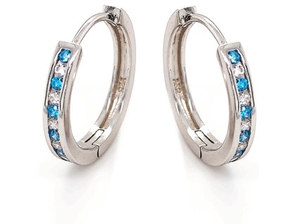 moiss stribrne kruhove nausnice s barevnymi zirkony e0000741 14772747115234