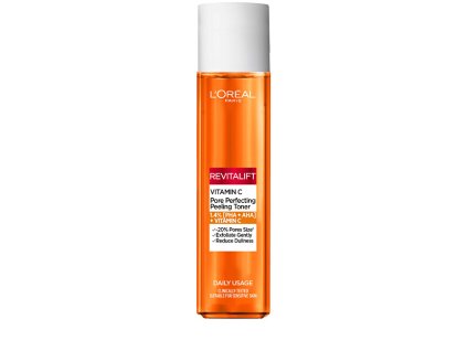 loreal paris rozjasnujici pletove tonikum revitalift vitamin c pore perfecting peeling 14984048133937