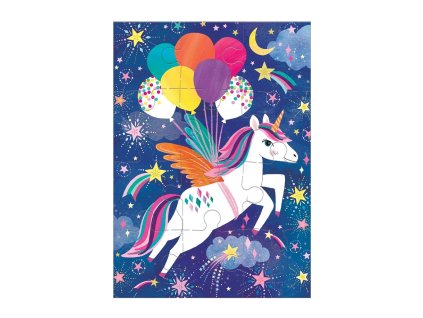 Mudpuppy Puzzle s blahopřáním Jednorožec