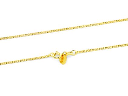 Beneto Exclusive Jemný pozlacený řetízek ze stříbra Pancer Gold (Délka 42 cm)