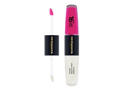 Dermacol Dlouhotrvající dvoufázová barva na rty a lesk 16H Lip Colour (Extreme Long-Lasting Lipstick) 4 + 4 ml (Odstín 4)