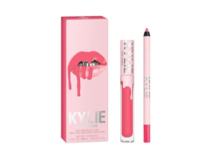 Kylie Cosmetics Sada Velvet Liquid Lipstick + Lip Liner (Odstín 405 Red Velvet)