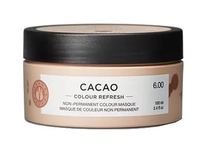 Maria Nila Jemná vyživující maska bez permanentních barevných pigmentů 6.00 Cacao (Colour Refresh Mask) (Objem 100 ml)