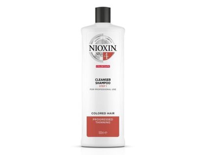 Nioxin Čisticí šampon pro jemné barvené výrazně řídnoucí vlasy System 4 (Shampoo Cleanser System 4) (Objem 1000 ml)
