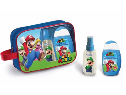 ep line super mario telovy sprej 90 ml pena do koupele a sampon 2v1 110 ml toaletni taska 14957896130155