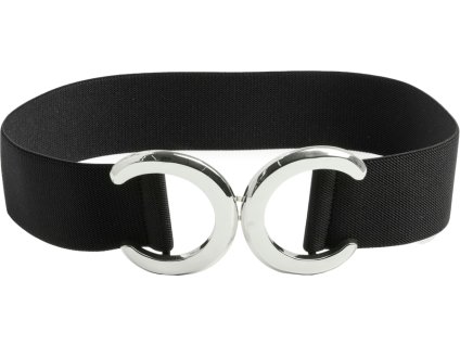 pieces damsky opasek pcnuana 17151811 black silver trim 14963693211955