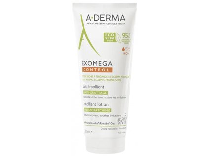 A-DERMA Emolienční mléko pro suchou pokožku se sklonem k atopickému ekzému Exomega Control (Emollient Lotion) (Objem 400 ml)