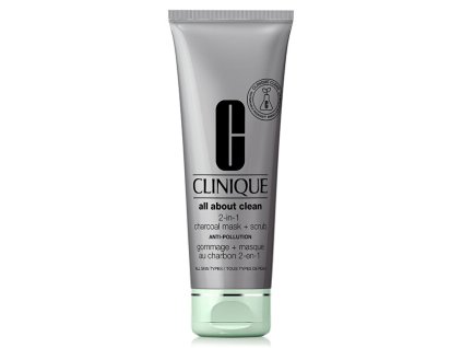 Clinique Detoxikační maska a peeling All About Clean (2-in-1 Charcoal Mask + Scrub) (Objem 100 ml)
