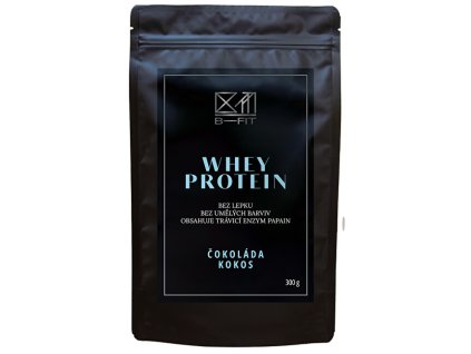 B-Fit Club Whey protein Čokoláda - Kokos (Objem 900 g)