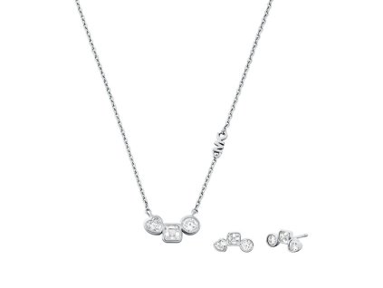 michael kors puvabna stribrna souprava sperku mkc1767set nahrdelnik nausnice 15002489072547