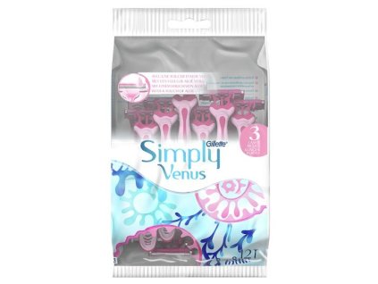 gillette jednorazova holitka simply venus 3 plus yellow 8 4 ks 14795792194203