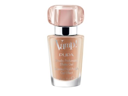 PUPA Milano Lak na nehty s vůní Vamp! Pink Fragnance (Scented Nail Polish Gel Effect) 9 ml (Odstín 105 Tender Nude)