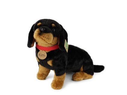 Rappa Plyšový pes jezevčík sedící 30 cm ECO-FRIENDLY