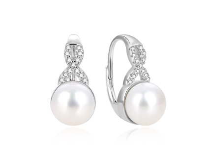 beneto puvabne stribrne nausnice s pravymi perlami aguc870pl 14828986093717