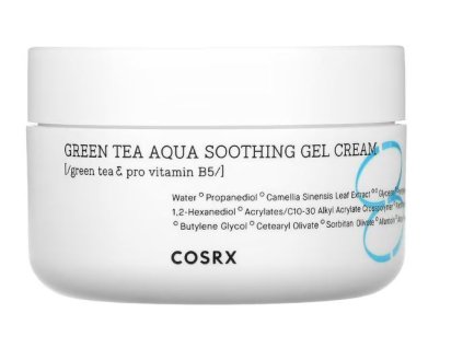 cosrx uklidnujici gelovy krem hydrium green tea aqua soothing gel cream 50 g 14941082092947