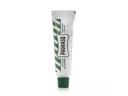 proraso cestovni osvezujici krem na holeni green eukalyptus shaving cream 10 ml 14932438065510