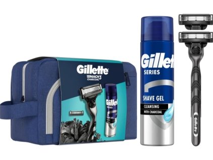 gillette darkova sada na holeni mach3 charcoal 14977657083648