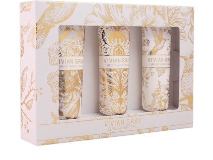 vivian gray darkova sada kremu na ruce white velvet set 14996780113350