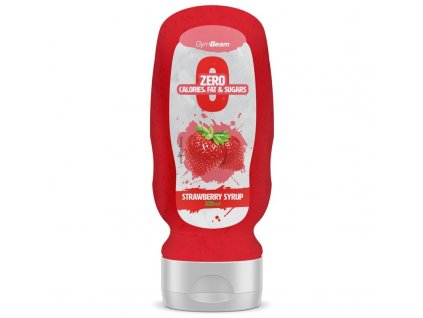 Bezkalorický sirup Strawberry Syrup 320 ml - GymBeam