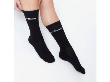 Ponožky 3/4 Socks 3Pack Black - GymBeam