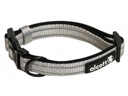 Alcott Reflexní obojek pro psy Adventure šedý velikost S