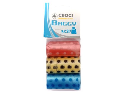 Hygienické sáčky barevné Croci (3 x 20 ks)