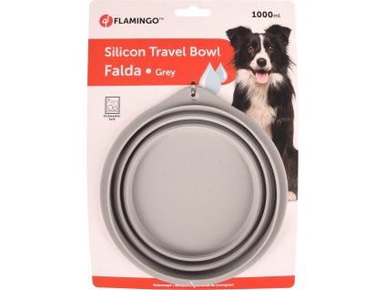 Flamingo Cestovni miska seda 1000 ml 0406202109564328091