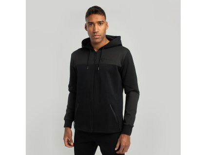 Mikina Essential Zip Up Hoodie Black - STRIX