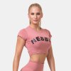 Dámské tričko Crop Top Sporty Hero Old Rose - NEBBIA