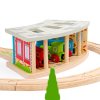 Bigjigs Rail Trojité depo s vraty - poškozený obal