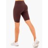 Dámské biker šortky s kapsami Reset High Waisted Chocolate - Ryderwear