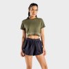 Dámské tričko Flux CropTop Khaki - SQUATWOLF