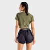 Dámské tričko Flux CropTop Khaki - SQUATWOLF