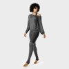 Dámské Tričko Batwing Top Black Marl - SQUATWOLF