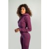 Dámská mikina Essential Cropped Hoodie Plum - STRIX