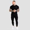 Tričko Fitted TRN Black - GymBeam