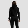 Dámská mikina se zipem Limitless Black - GymBeam